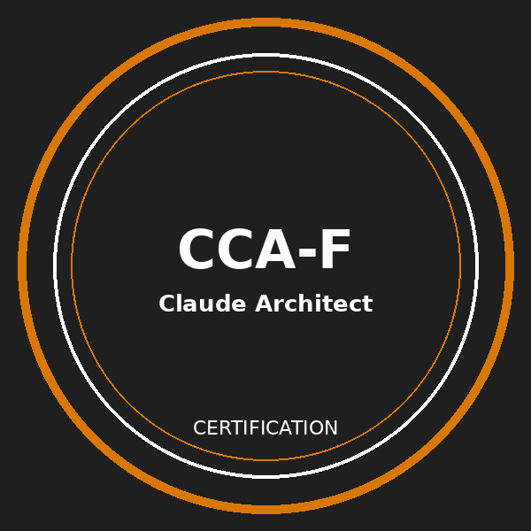 Claude Certified Architect, Foundations (CCA-F) badge